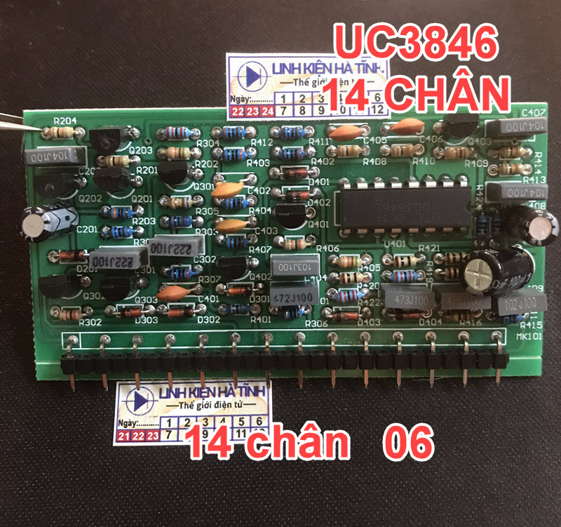 mẫu 6-Bo điều khiển máy hàn bo xung mạch lái IGBt máy hàn SG3525 TL084CN 4606 UC3846N CA3140